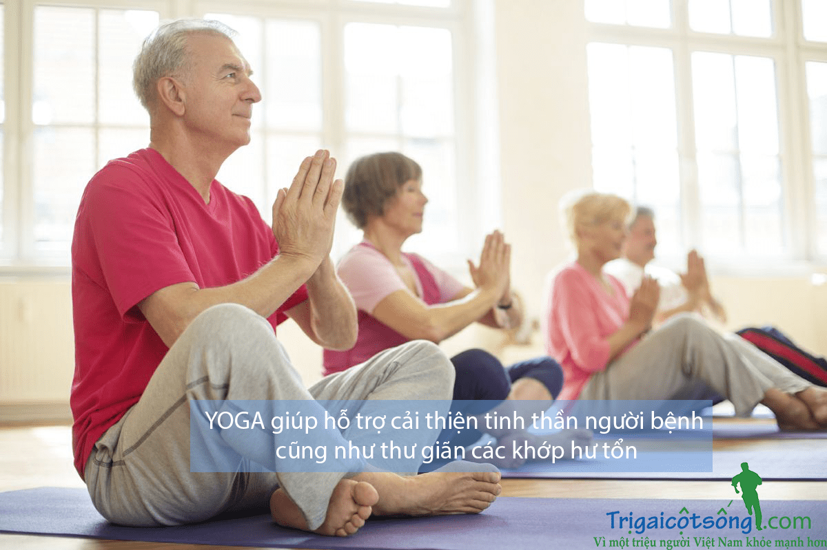 Yoga hỗ trợ rất tốt cho người bị gai cột sống